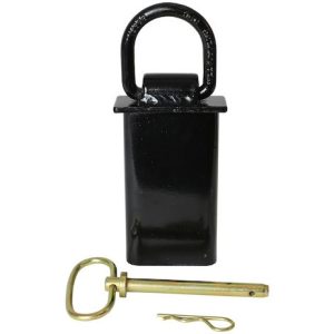 Buyers Products Tie Down Anchor, Stake Pocket Mount, 400 Pound Working Load Capacity, Powder Coated, Black, Steel, Includes Pin, Single – B38SP