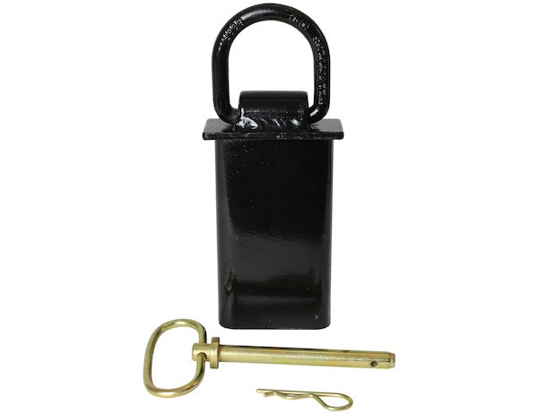 Buyers Products Tie Down Anchor, Stake Pocket Mount, 400 Pound Working Load Capacity, Powder Coated, Black, Steel, Includes Pin, Single – B38SP