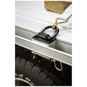 Buyers Products Tie Down Anchor, Stake Pocket Mount, 400 Pound Working Load Capacity, Powder Coated, Black, Steel, Includes Pin, Single – B38SP