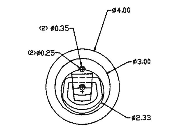 Buyers Products D-Ring, Rope Ring, Surface Mount, Small, Metal, Single – B701SM