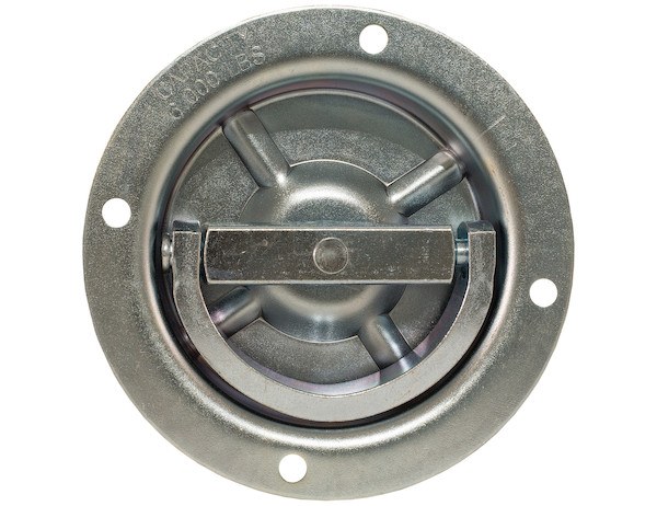 Buyers Products D-Ring, 2000 Pound Weight Rating/ 6000 Pound Minimum Breaking Strength, Zinc Plated, Rotates 360 Degrees – B901