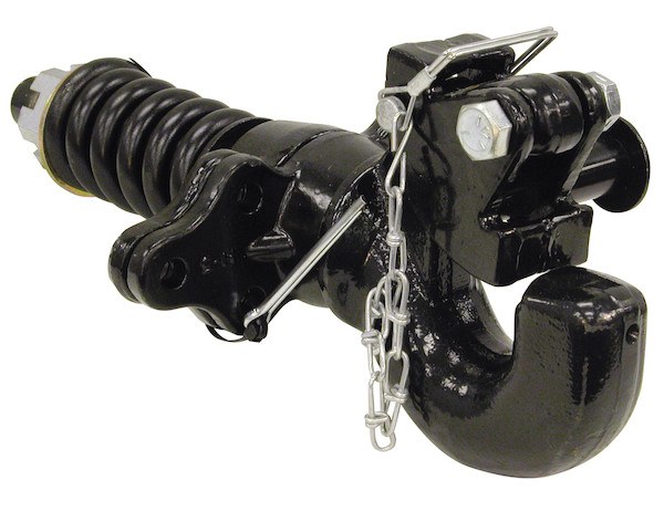 Buyers Products Pintle Hook, Rated to 30000 Pounds, Spring Mount, Bolt-On, Black – BP100A