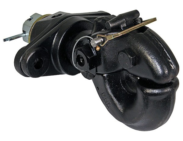 Buyers Products Pintle Hook, Rated to 60000 Pounds, 12000 Pound Vertical Load Limit, Swivel Style, Bolt-On, Powder Coated, Black – BP760A