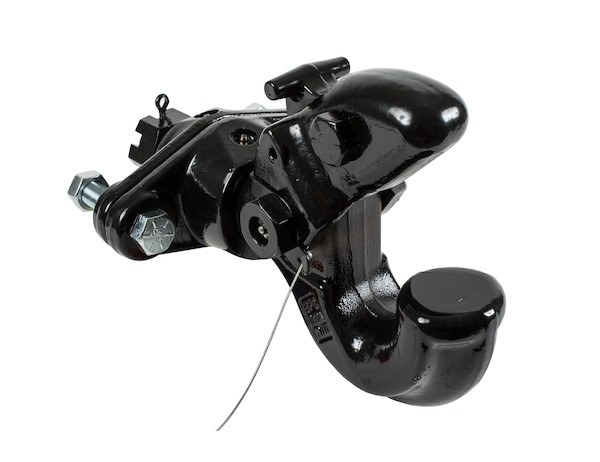 Buyers Products Pintle Hook, Rated to 60000 Pounds, 12000 Pound Vertical Load Limit, Swivel Style, Bolt-On, Powder Coated, Black – BP760A