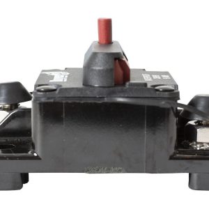 Buyers Products Circuit Breaker, 50 Amp, Plastic, Waterproof, Black, 42 Volts Max, Brass Studs, Manual Push-To-Trip Reset, Single – CB50PB