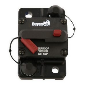 Buyers Products Circuit Breaker, 80 Amp, With Manual Push-To-Trip Reset, Single – CB80PB