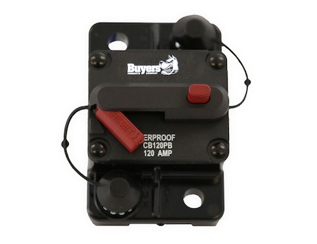 Buyers Products Circuit Breaker, 80 Amp, With Manual Push-To-Trip Reset, Single – CB80PB