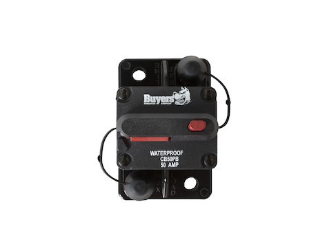 Buyers Products Circuit Breaker, 80 Amp, With Manual Push-To-Trip Reset, Single – CB80PB