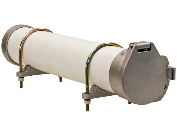 Buyers Products Ladder Rack Conduit Carrier, For Use with 6 Inch Diameter Pipe, Includes Clamps and Carrier Caps, Aluminum, Pipe Sold Separate – CC600