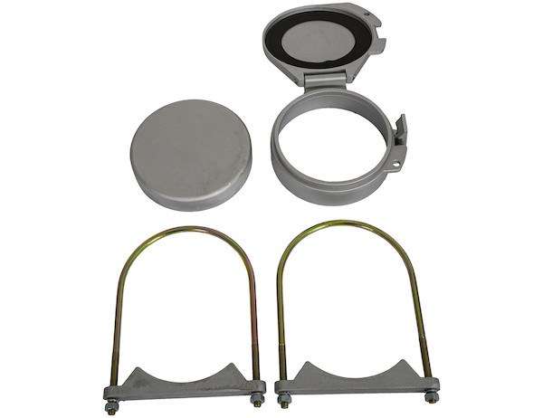 Buyers Products Ladder Rack Conduit Carrier, For Use with 6 Inch Diameter Pipe, Includes Clamps and Carrier Caps, Aluminum, Pipe Sold Separate – CC600