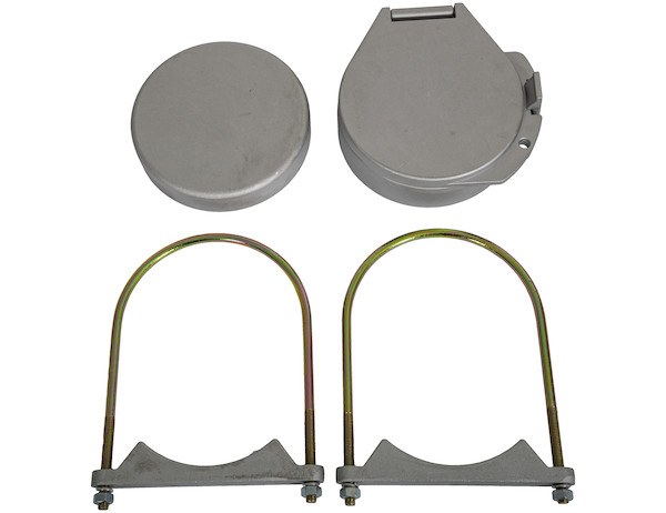 Buyers Products Ladder Rack Conduit Carrier, For Use with 6 Inch Diameter Pipe, Includes Clamps and Carrier Caps, Aluminum, Pipe Sold Separate – CC600