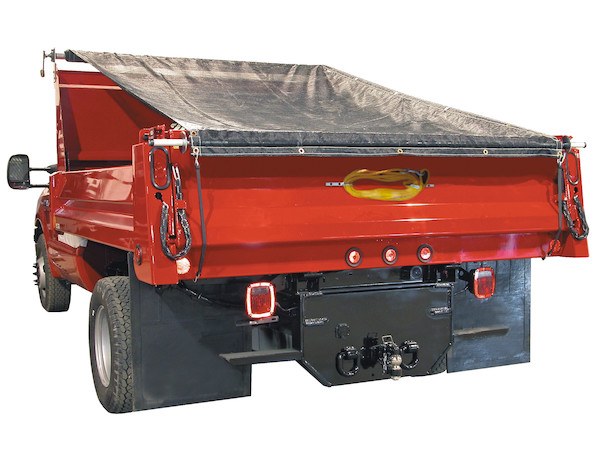 Buyers Products Tarpaulin, For 1 Ton and Super Duty Dump Trucks, Heavy Duty UV Resistant, 15 Foot Length X 7 Foot Width, Dark Grey – DTR7015