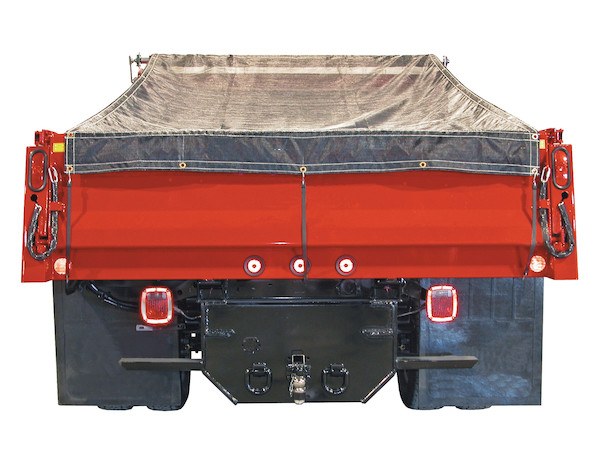 Buyers Products Tarpaulin, For 1 Ton and Super Duty Dump Trucks, Heavy Duty UV Resistant, 15 Foot Length X 7 Foot Width, Dark Grey – DTR7015