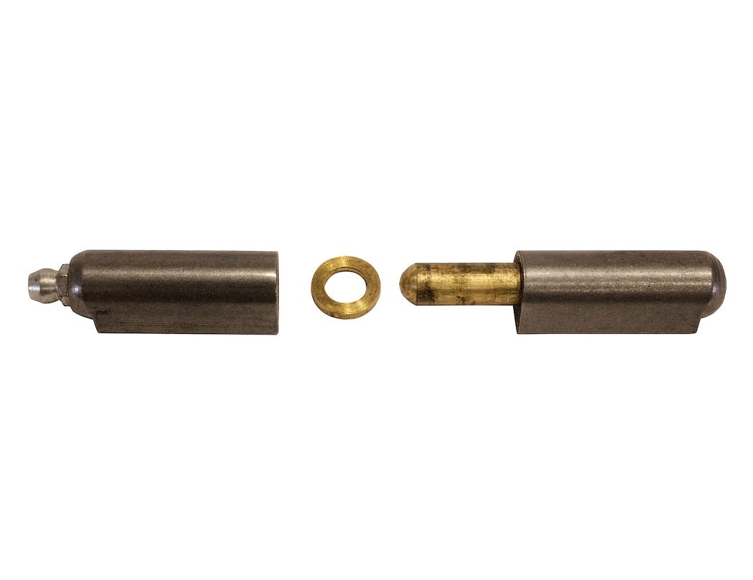 Buyers Products Door Hinge, Bullet Style, 3.15 Inch Length X 0.51 Inch Width, Carbon Steel Body/ Brass Pin, Single – FBP080GF