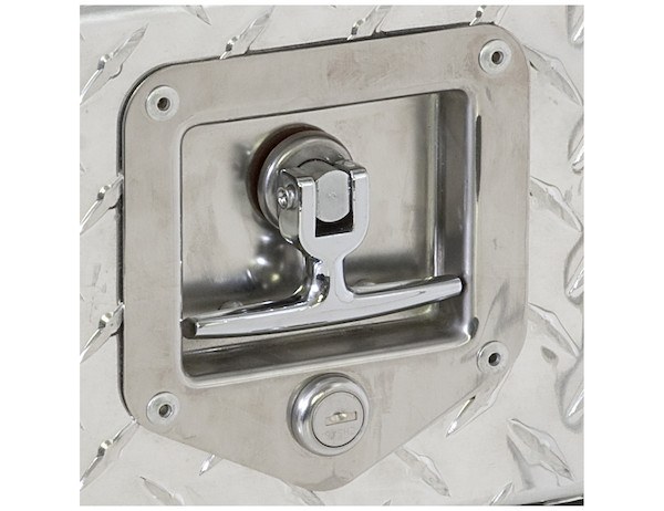 Buyers Products Door Latch Assembly, Aftermarket T-Handle, Mounts Into 3-7/8 X 3-5/16 Inch Recessed Opening – L8815