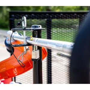Buyers Products Tool Organizer, Bolt-On Mount to Open Trailer, Holds 3 Landscape Trimmers, Black, Steel, With Padlocks – LT13