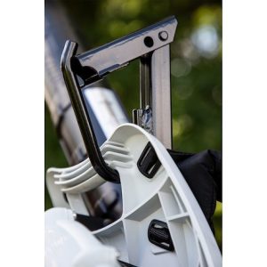 Buyers Products Tool Organizer, Bolt-On Mount to Open or Closed Trailer, Holds 1 Backpack Blower, Black, Steel, With Rubber Hold Down Strap – LT20