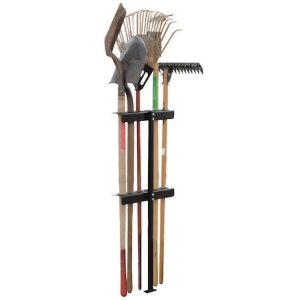 Buyers Products Tool Organizer, Bolt-On Mount to Open Trailer, Holds 6 Straight Handle Tools, Black, Steel – LT35