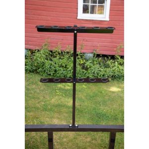 Buyers Products Tool Organizer, Bolt-On Mount to Open Trailer, Holds 6 Straight Handle Tools, Black, Steel – LT35