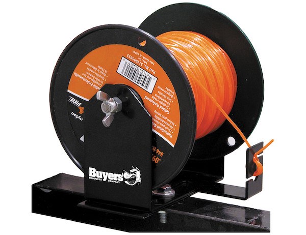 Buyers Products Grass Trimmer Line Spool Rack, For Use with a Single 3 Spool, Bolts to Any Style Trailer, Black, Powder Coated, Steel – LT40