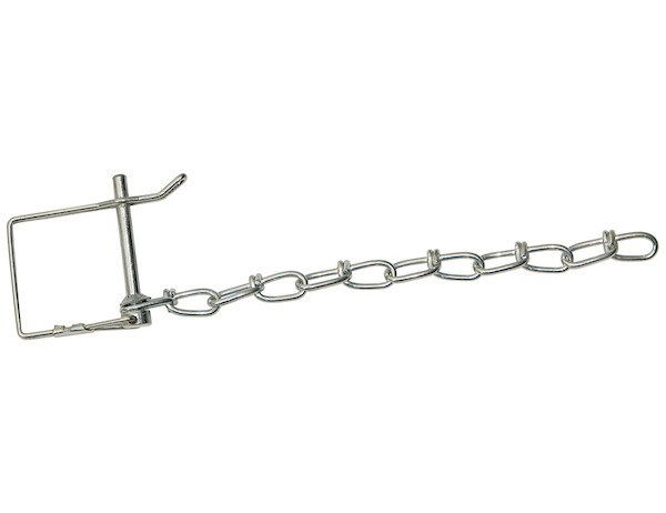 Buyers Products Trailer Hitch Pin Clip, 1/4 Inch Diameter Pin, 8 Inch Chain – P11C