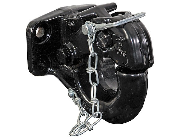 Buyers Products Pintle Hook, Bolt-On Mount, 30000 Pound Towing Capacity, 6000 Pound Vertical Capacity, 3-3/8 Inch on Center Bolt Spacing, Steel – PH15