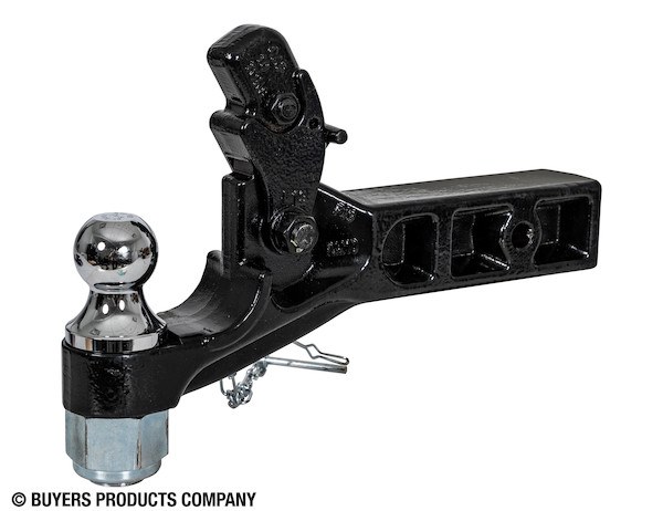 Buyers Products Pintle Hook, 2-1/2 Inch Receiver Mount, 10 Ton Combination Hitch, 20000 Pound Towing Capacity – RM102000