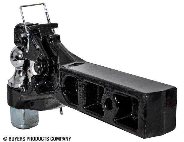 Buyers Products Pintle Hook, 2-1/2 Inch Receiver Mount, 10 Ton Combination Hitch, 20000 Pound Towing Capacity – RM102000