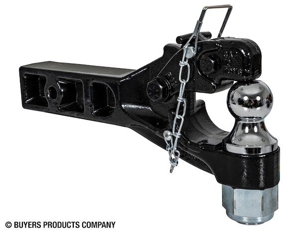 Buyers Products Pintle Hook, 2-1/2 Inch Receiver Mount, 10 Ton Combination Hitch, 20000 Pound Towing Capacity – RM102000