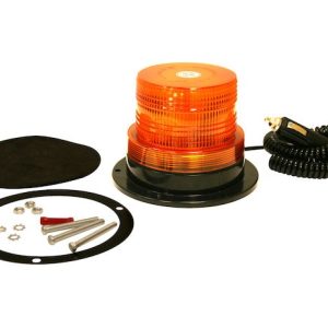Buyers Products Warning Light, 4 Inch Width X 3-3/4 Inch Height, Dome Style, Magnetic and Permanent Mount, Strobe, Amber Lens – SL500A