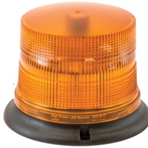Buyers Products Warning Light, 6.62 Inch Length X 4.87 Inch Height, Dome, Permanent Mount, LED Strobe, Amber, 15 Light Pattern, 12-24 Volt – SL685ALP