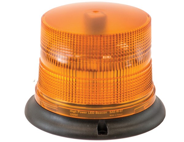 Buyers Products Warning Light, 6.62 Inch Length X 4.87 Inch Height, Dome, Permanent Mount, LED Strobe, Amber, 15 Light Pattern, 12-24 Volt – SL685ALP