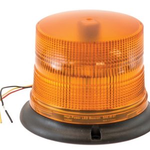 Buyers Products Warning Light, 6.62 Inch Length X 4.87 Inch Height, Dome, Permanent Mount, LED Strobe, Amber, 15 Light Pattern, 12-24 Volt – SL685ALP