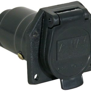 Buyers Products Trailer Wiring Connector Adapter, 7-WAY Truck-Side, Nylon, Flat Blade – TC1007P