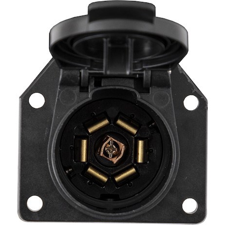 Buyers Products Trailer Wiring Connector Adapter, 7-WAY Truck-Side, Nylon, Flat Blade – TC1007P
