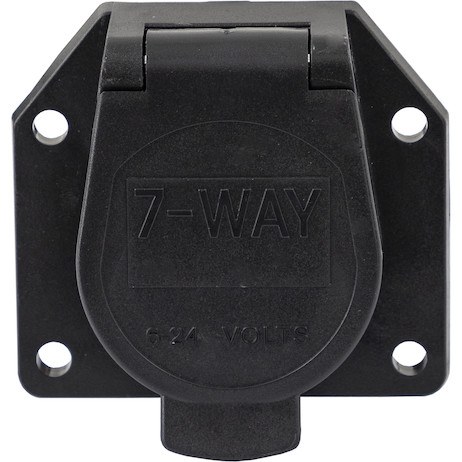 Buyers Products Trailer Wiring Connector Adapter, 7-WAY Truck-Side, Nylon, Flat Blade – TC1007P
