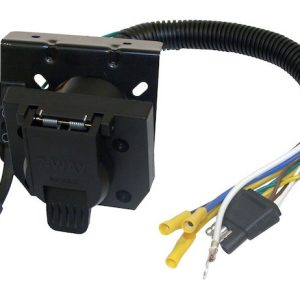 Buyers Products Trailer Wiring Connector, Trailer Side, 7-WAY Dual Plug, Includes 10 Inch Wiring/ Mounting Hardware – TC1474P