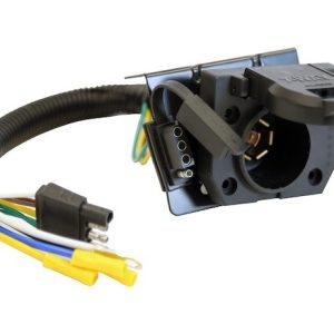 Buyers Products Trailer Wiring Connector, Trailer Side, 7-WAY Dual Plug, Includes 10 Inch Wiring/ Mounting Hardware – TC1474P