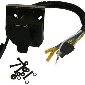 Buyers Products Trailer Wiring Connector, Trailer Side, 7-WAY Dual Plug, Includes 10 Inch Wiring/ Mounting Hardware – TC1474P