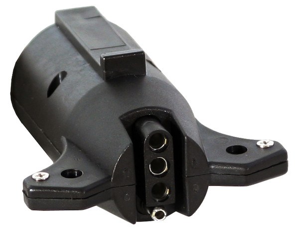Buyers Products Trailer Wiring Connector Adapter, Truck Side, 7-WAY Flat Pin to 4-FLAT Connection – TC2074P