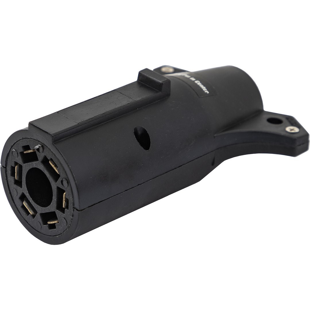 Buyers Products Trailer Wiring Connector Adapter, 7-WAY Flat Pin to 6-WAY Round Pin, Truck Side, Plastic – TC2076P