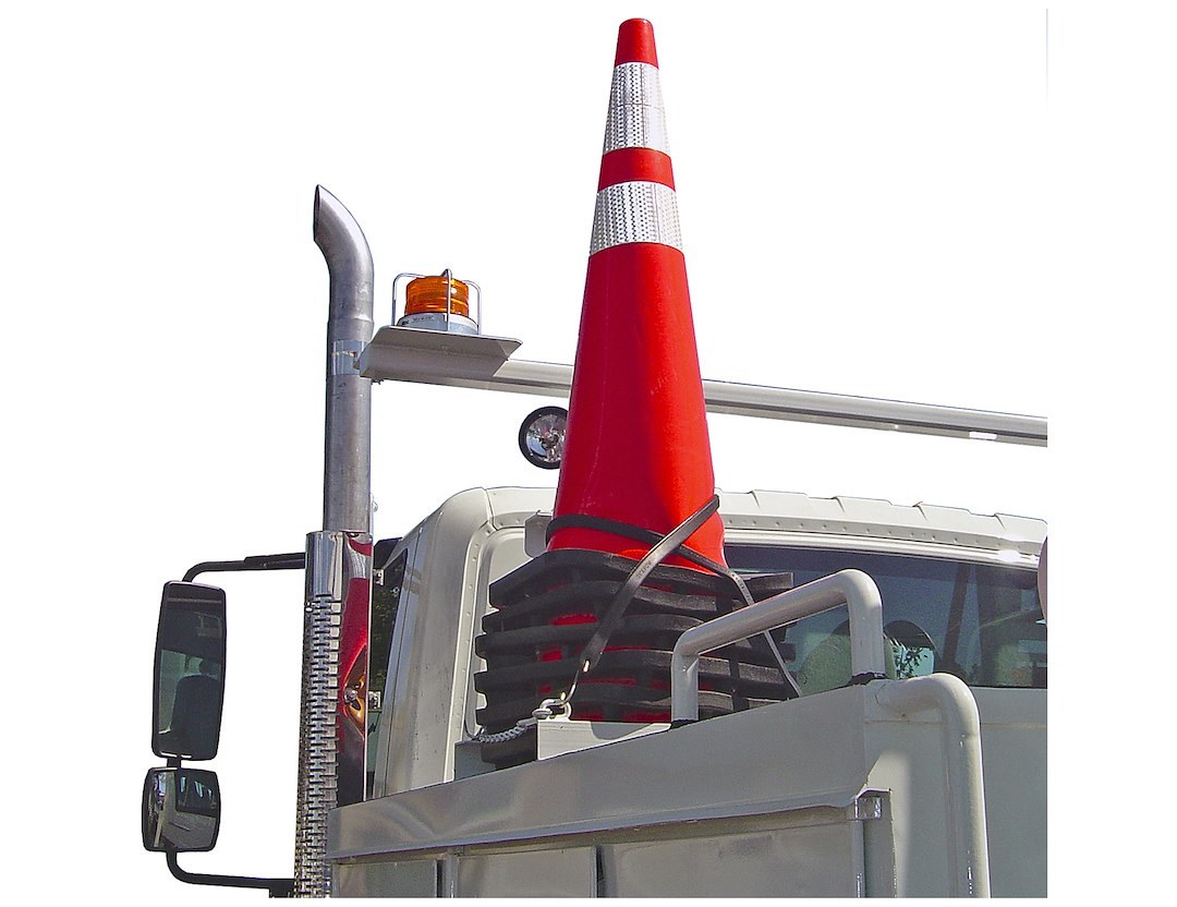 Buyers Products Traffic Cone Holder, To Store Traffic Safety Cones, 18-1/2 Inch Height, Holds Up to 10 Cones, Black, Carbon Steel – TCH10H