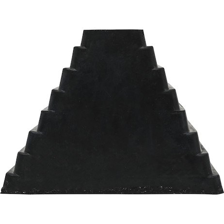 Buyers Products Wheel Chock, Black, Rubber, Single, 6 Inch Height, With Chain Eye – WC1086