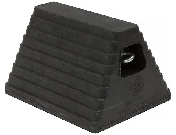 Buyers Products Wheel Chock, Black, Rubber, Single, 6 Inch Height – WC6810L