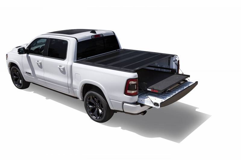 Bedslide Bed Slide, Max Extension, 2000 Pound Capacity, 75 Inch Length X 48 Inch Width, Black Powder Coated Steel Frame, Black Side Rail – 20-7548-MXB