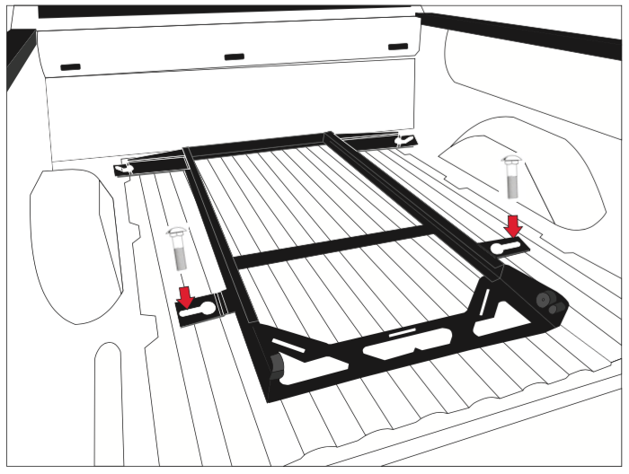 Bedslide Bed Slide Installation Kit, Factory Mount No Drill Brackets for 10-5337-CLS/ 10-5337-CLB Bed Slide – BSA-MAV-2022