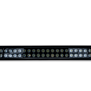 Body Armor Light Bar, Driving/ Fog Light Bar, LED, 30 Inch Length, 60 Clear Bulb, Spot/ Fog Combo Beam, Tinted Lens, Black Aluminum Housing – 40032