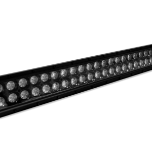 Body Armor Light Bar, Driving/ Fog Light Bar, LED, 30 Inch Length, 60 Clear Bulb, Spot/ Fog Combo Beam, Tinted Lens, Black Aluminum Housing – 40032