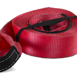 Body Armor Tow Strap, Trail, 3 Inch Width X 30 Feet Long, 30000 Pound Rating, Red, Polyester, Double Hoop – 5139