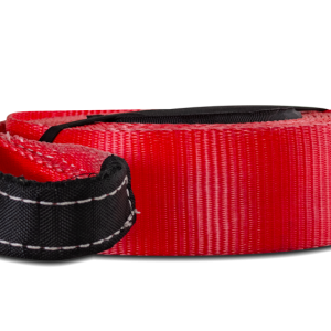 Body Armor Tow Strap, Trail, 3 Inch Width X 30 Feet Long, 30000 Pound Rating, Red, Polyester, Double Hoop – 5139